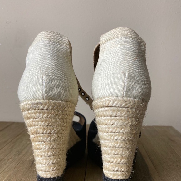 GAIMO SPAIN  SUEDE WEDGE ESPADRILLES SHOES US 6 - Picture 2 of 4